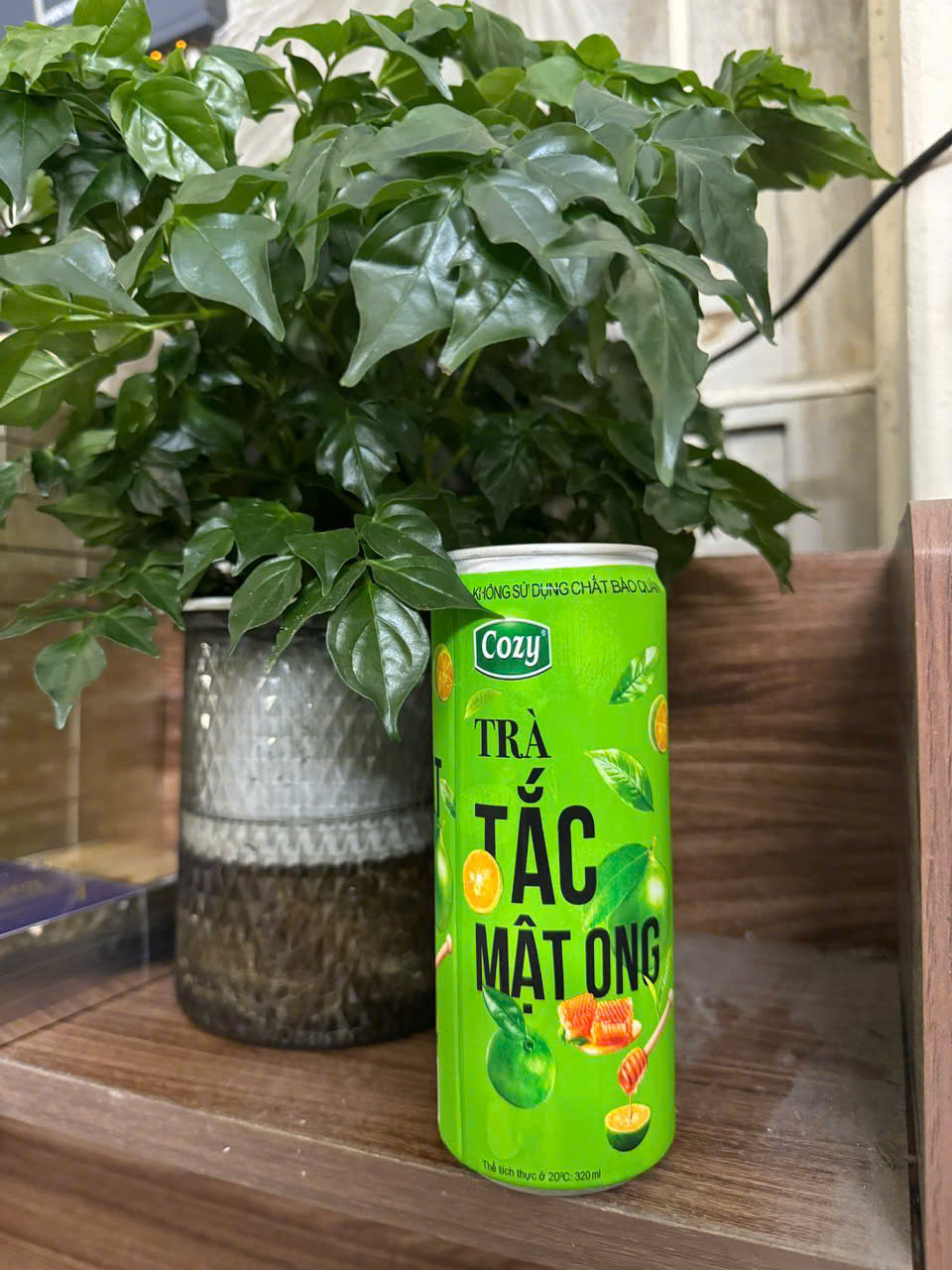 Trà COZY tắc mật ong lon 320ml