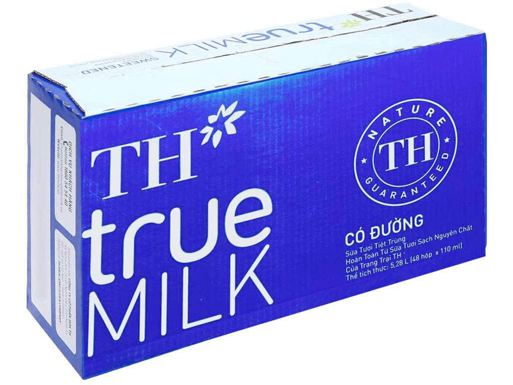 sữa Th 110 ml có đường