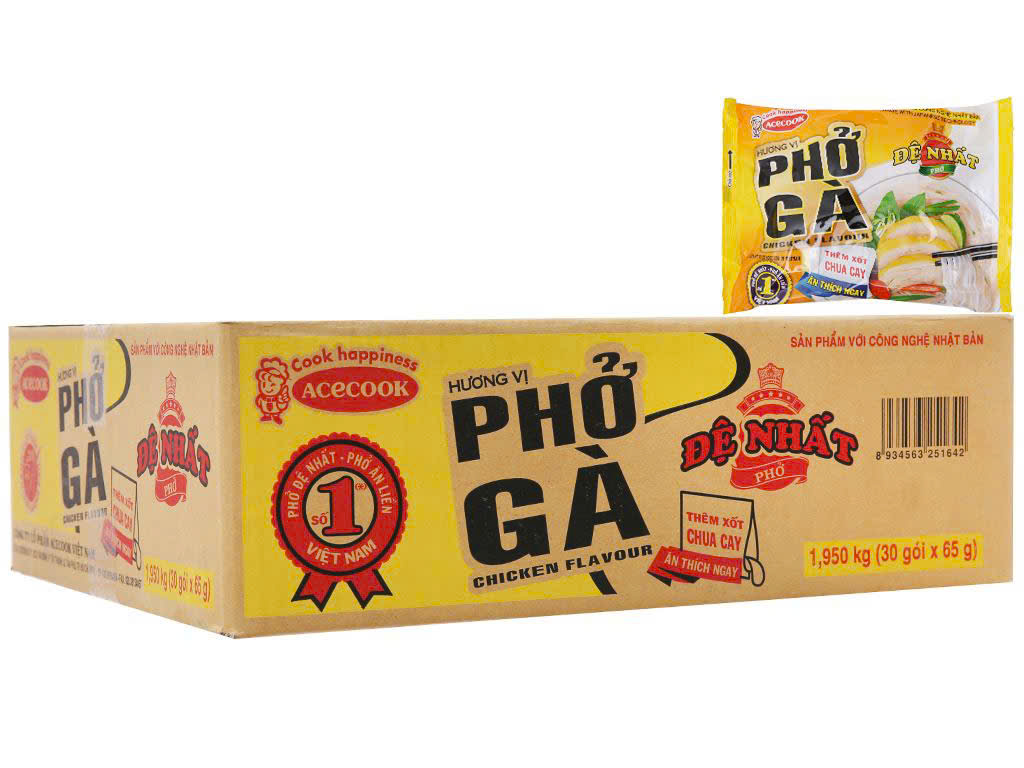 Phở gà Đệ Nhất - Thùng 36 gói x 68g